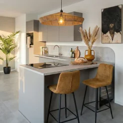 Barkruk Nora Mosterdbruin