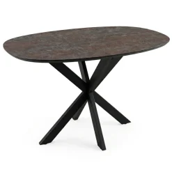 Bartafel Aarhus Grijs/Bruin - 140x90 cm