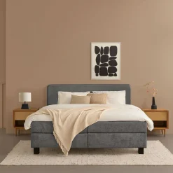 Bed Bilbao Grijs - 160x200 cm