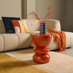 Bijzettafel Freiburg Oranje - Ø 40 cm