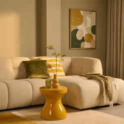 Bijzettafel Lion Oker - Ø 39 cm