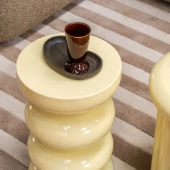 Bijzettafel Molly Geel - Ø 30 cm