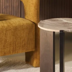 Bijzettafel Olif Bruin - Ø 44 cm