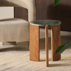 Bijzettafel Olif Groen - Ø 44 cm