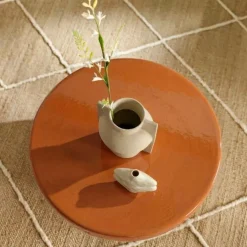 Bijzettafel Orange Terra - Ø 37 cm