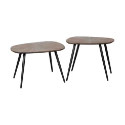 Bijzettafel Rhone Bruin - set 2 stuks