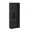 Boekenkast Bram Donkergrijs - 80x205x35 cm