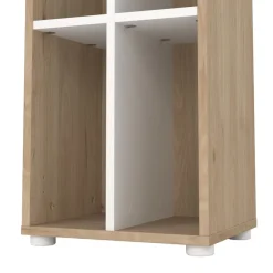 Boekenkast Bram Eiken / Wit - 41x205x35 cm