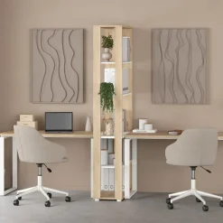 Boekenkast Bram Eiken - 80x205x35 cm