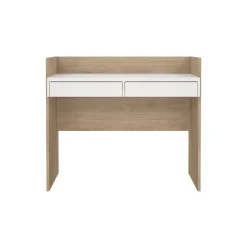 Bureau Boston Eiken / Wit - 103x89x56 cm