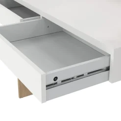 Bureau Boston Eiken / Wit - 103x89x56 cm