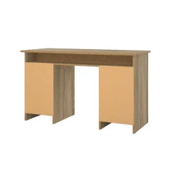 Bureau Boston Eiken / Zwart - 126x76x55 cm