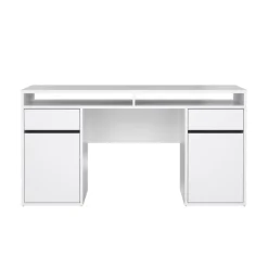 Bureau Boston Hoogglans Wit - 149x78x49 cm