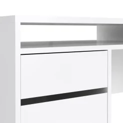 Bureau Boston Hoogglans Wit - 149x78x49 cm