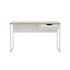 Bureau Boston Wit / Eiken - 130x77x49 cm