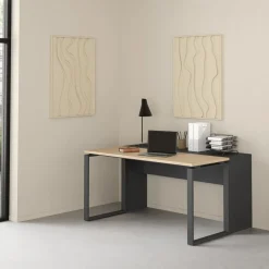 Bureau Bram Uitbreiding Donkergrijs - 150x76x40 cm