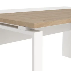 Bureau Bram Wit / Eiken - 150x76x60 / 150x76x40 cm