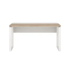 Bureau Bram Wit / Eiken - 150x76x60 / 150x76x40 cm