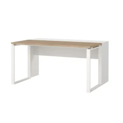 Bureau Bram Wit / Eiken - 150x76x60 / 150x76x40 cm