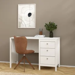 Bureau Dallas Wit - 121x77x48 cm