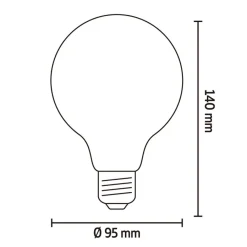 Calex Lichtbron E27 Globelamp Goud