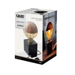 Calex Tafellamp Zwart - E27 - 9x9 cm