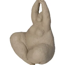 Deco Beeld Feline Beige - 24 cm hoog