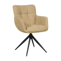 Draaibare Eetkamerstoel Bente Mosterdgeel