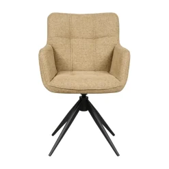 Draaibare Eetkamerstoel Bente Mosterdgeel