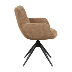 Draaibare Eetkamerstoel Bente Hazelnootbruin