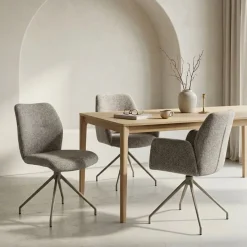 Draaibare Eetkamerstoel Borup Lichtbruin