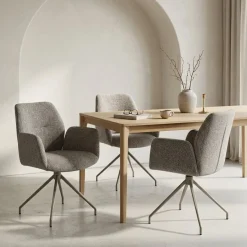 Draaibare Eetkamerstoel Borup Lichtbruin