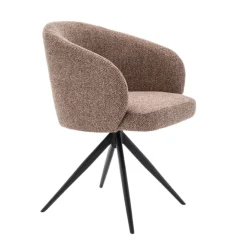 Draaibare Eetkamerstoel Connor Cognac