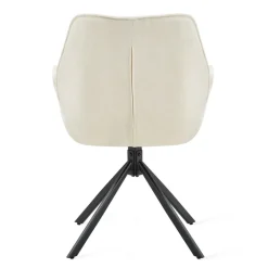 Draaibare Eetkamerstoel Ellsa Crème