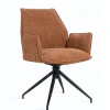 Draaibare Eetkamerstoel Jerrel Roestbruin