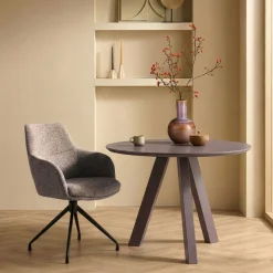 Draaibare Eetkamerstoel Lowen Mocca