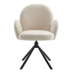 Draaibare Eetkamerstoel Moon Crème