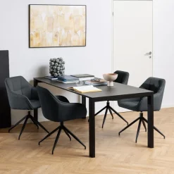 Draaibare Eetkamerstoel Marit Donkergrijs