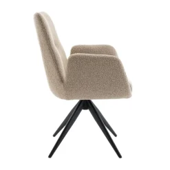 Draaibare Eetkamerstoel Molly Taupe
