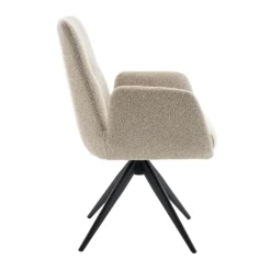 Draaibare Eetkamerstoel Molly Beige