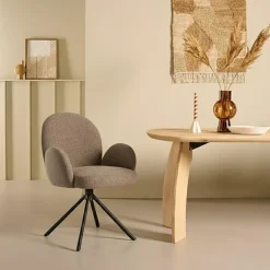 Draaibare Eetkamerstoel Moon Mocca