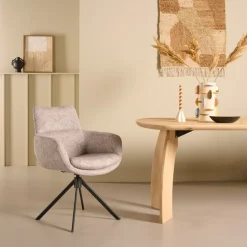 Draaibare Eetkamerstoel Oland Grijs