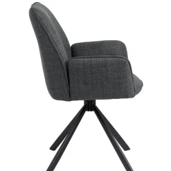 Draaibare Eetkamerstoel Roar Donkergrijs