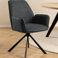 Draaibare Eetkamerstoel Roar Donkergrijs
