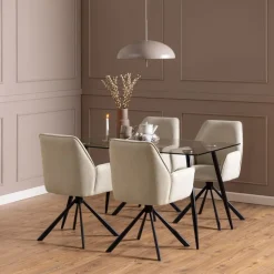 Draaibare Eetkamerstoel Roar Beige