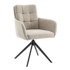 Draaibare Eetkamerstoel Swag Beige