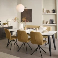 Draaibare Eetkamerstoel Selnass Bruin