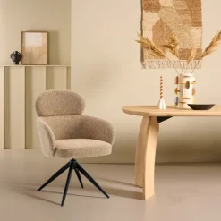 Draaibare Eetkamerstoel Twin Mosterd