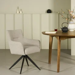 Draaibare Eetkamerstoel Tonsberg Klei