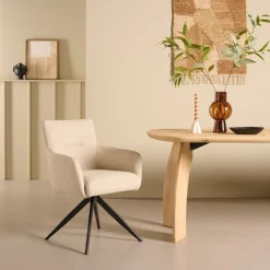 Draaibare Eetkamerstoel Tonsberg Beige